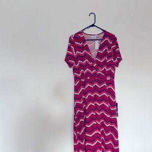 Feel floaty and fresh in the abstract floral print of Dress.